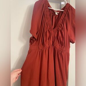 2x Burnt Orange dress (with pockets)